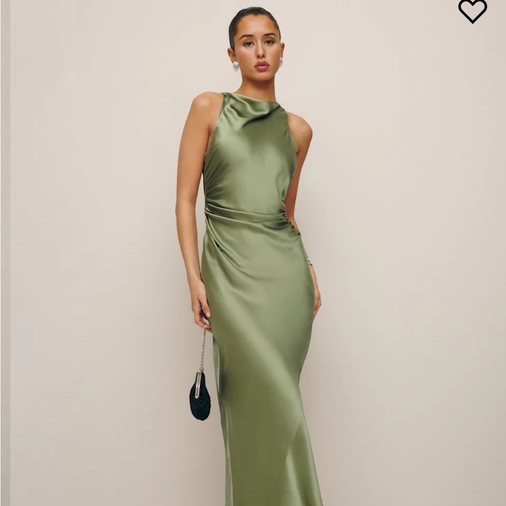 Reformation Casette Silk Dress